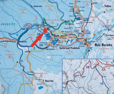 Map of tourist routes