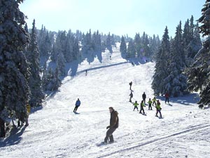 One of the many ski slopes at Ovrna